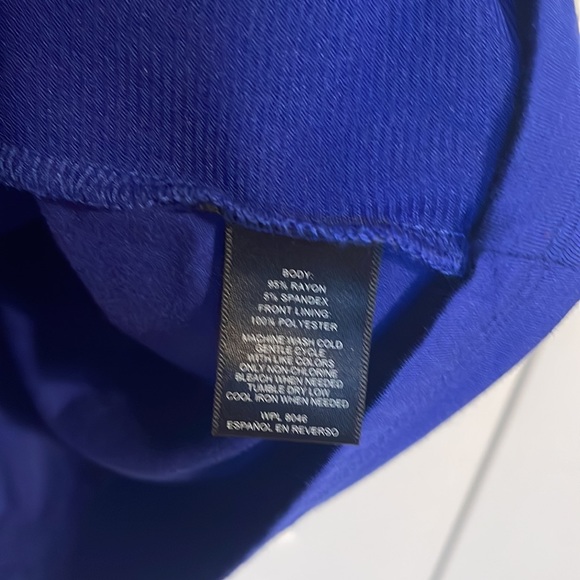 NWT INC International Concepts sleeveless shirt in royal blue size Large - Picture 7 of 8